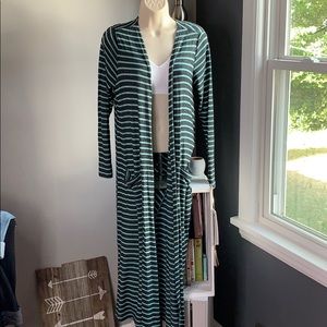Lularoe long sweater pocketed cardigan